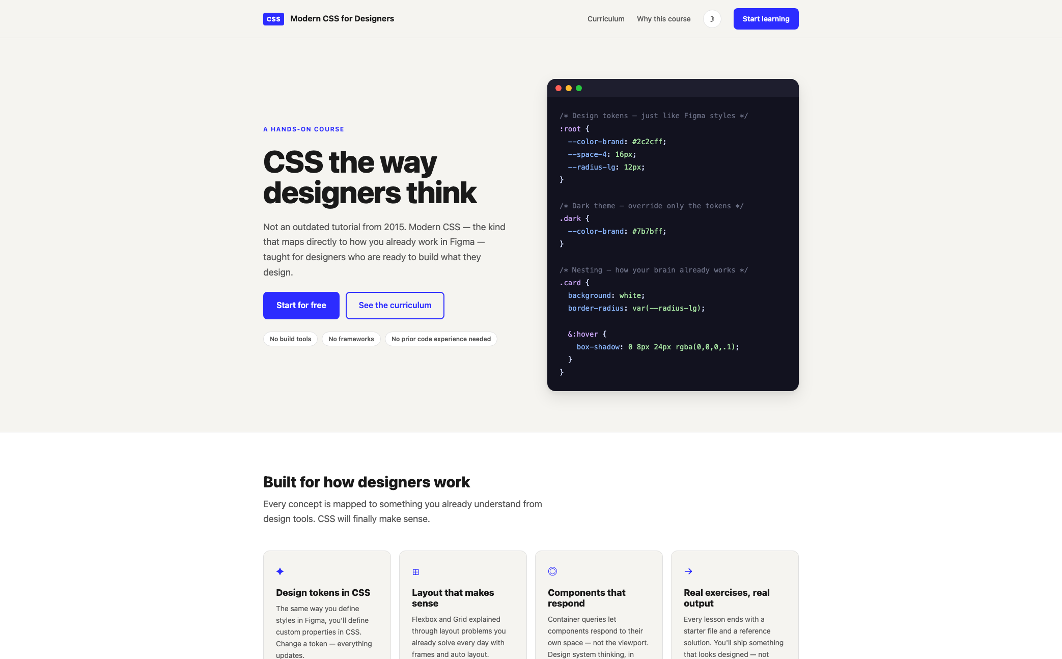 Modern CSS for Designers