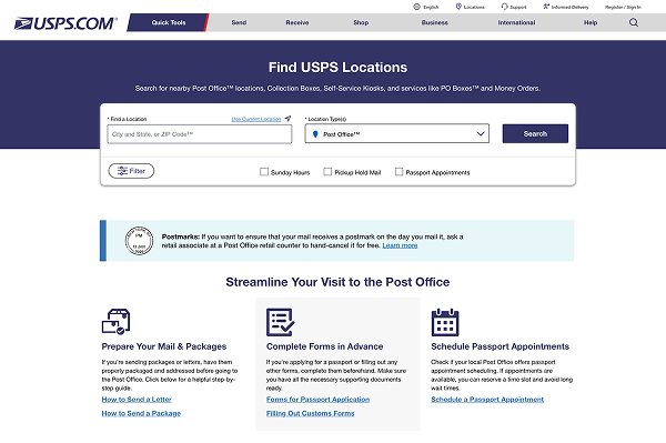 Redesigning the USPS PO Locator