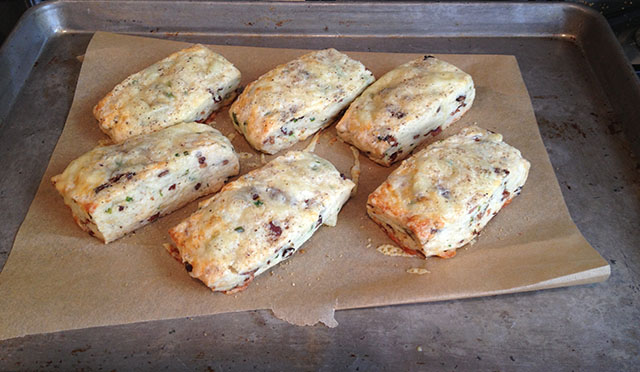 Chef Keller's Bacon and cheddar scones